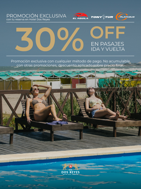 descuento en pasajes a mar del plata