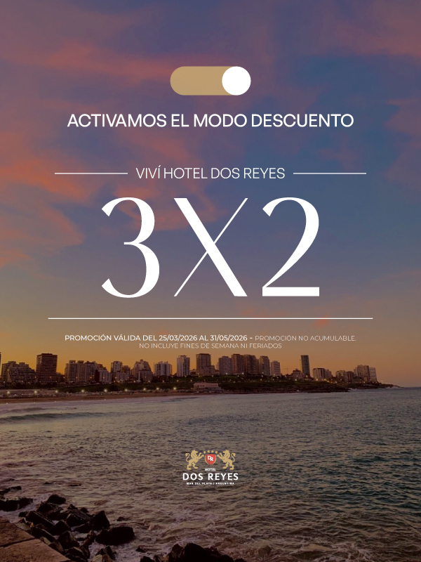 promocion 3 noches y pagas 2 en mar del plata